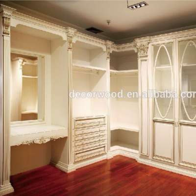 latest wooden bedroom furniture walk-in-closet design