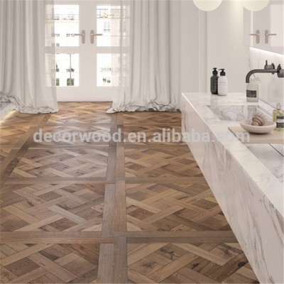 Oak traditional design art French versailles solid oak engineered wood flooring