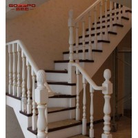 Classic Style Solid Rosewood Stair Treads Wooden Stairs Design Wood Stair Treads